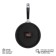 Wall -wall clocks for the kitchen "pan", silent, 25 x 43 cm, black, aa