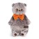 Soft toy "Basik" with a red velvet bow, 19 cm