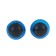 Rifle eyes with plugs, translucent, set 4pcs, blue color, size1 pcs: 1.4 × 1.4 cm