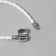 The basis for the bracelet "Bead", the color is white in silver, 15 size