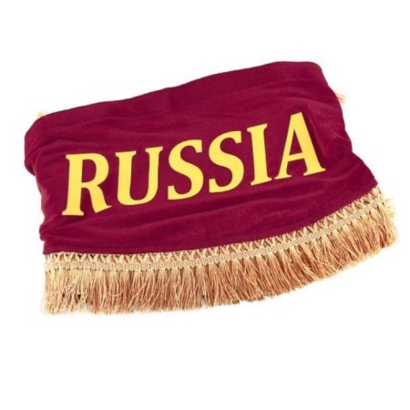 Lambraquen windshield with SkyWay curtains 180cm/60x60 cm, "Russia", burgundy-1