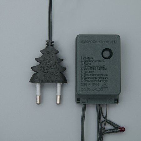 Garland "thread" 15 m, IP20, dark thread, 400 lamps, glow of multi, 8 modes, 220 V-3
