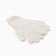 Women's gloves minku, milk color, 25 cm