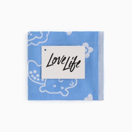 Lovelife towel "animals", col. blue, 26*50 cm, 100% cotton,-3
