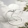 Valentine 3 candlestick for 1 candle, 10x10.7 cm, white