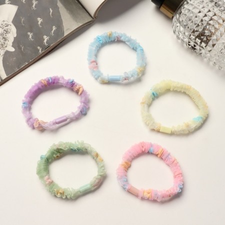 Hair gum "Anet" spots, 5 cm, mix-1