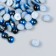 Decor "Semiobusins ​​and rhinestones. Blue gradient" D = 6 mm 10g 200 pcs 5x2.5 cm mix