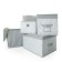 Box for storage "Ornament", 30x30x30 cm, gray