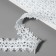 Decorative braid, 20 mm, 10 ± 1 m, white color