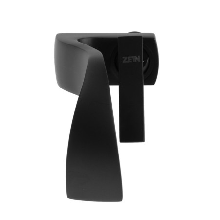 Zein Z3809 sink mixer, designer, single -leaf, pour height 14 cm, black-7
