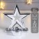 Souvenir Ceramics Summary "Double Star" silver 12.8x7.8x12.3 cm