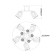 Ceiling light ESCADA, 1118/5PL. 5x40W, e27, 530x530x230 mm, color gold
