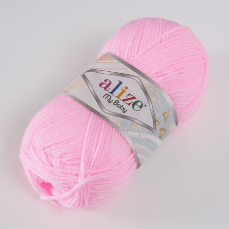 Yarn "My Baby" 100% acrylic 150m/50g (185 children's pink)-1