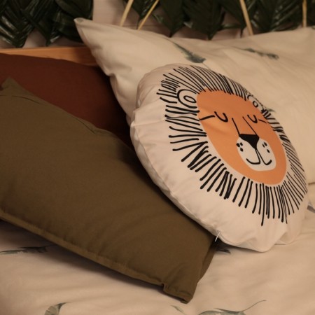 Decorative Ethel Pillow "Leo", 40x40 cm, velor, 100% polyester-2