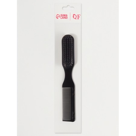 Comb-Brutta for Barbershop 17*2.5*2cm Plastic Black Package QF-5