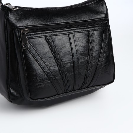 Women's bag with lightning, black color-3