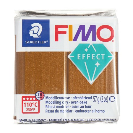 Plastic-polymer clay baked 57g Fimo Effect Bronze metallic 8010-71-1