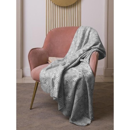 Fleet plaid "ARECA", size 170x130 cm, gray color
