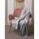 Fleet plaid "ARECA", size 170x130 cm, gray color