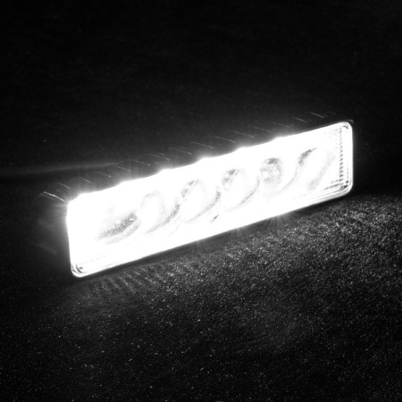 Fog Farah, 12 V, 6 LED, IP67, 18 W, directed linzed light-1