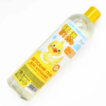 Children's gel for swimming without tears, 500 ml, with chamomile extracts, stringe and wheat proteins, 0+, Baby Bul-5