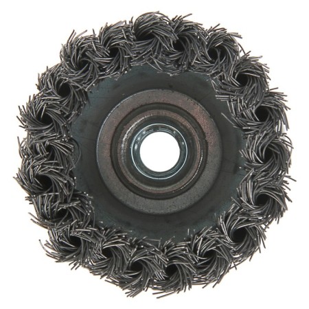Metal brush for Ushm scrap, twisted wire, Heavy dute "Cup", M14, 75 mm-3