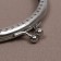 Farmoire sewing "semicircle" 10 cm, silver color