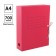 Archive folder with Calligrata ties, microhofrocard, 70 mm, up to 700 l, red