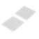 Lining furniture square tundra, size 18 x 18 mm, 32 pcs, polymer, white color