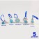 A set of Christmas tree toys "Winter patterns" 5 parts