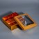 Box for 9 sweets gold glitter, 12.5 x 12.5 x 4 cm. Confectionery packaging