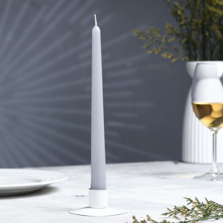 Antique candle, 2.3x 24.5 cm, 5 hours, 55 g, gray