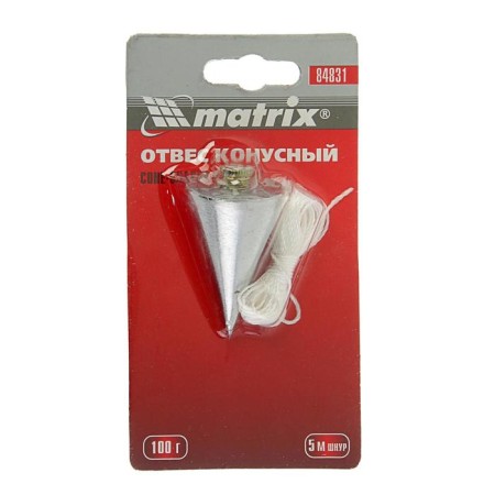 Matrix plumb, conical, 100 g, cord 5 m-2