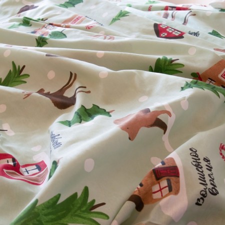 New Year. Bed linen "Ethel" 2 joint venture magic time 175*215 cm, 200*220 cm, 70*70 cm - 2 pcs-7