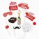 Set for photo session "New Year", for the New Year, 10 items, 20 x 30 cm