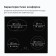 Hon surface Delvento V60D24S111, electric, 4 burners, sensor, black
