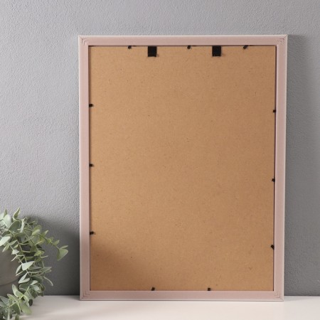 Photo frame plastic 30x40 cm "Striped texture" olive, white 33x43 cm-2
