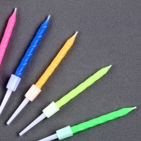 Set for decorating the cake: Topper "Happy Birthday", 1 pc., 10 candles-1