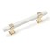 Cappio pk117 bracket handle, m/o 96 mm, white/gold color