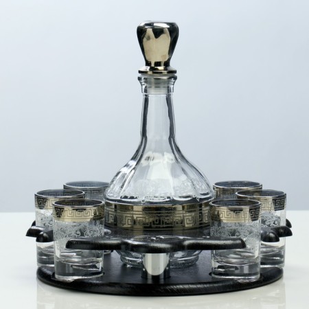 Mini-bar 7 objects metropolitan, engraving 500/50 ml