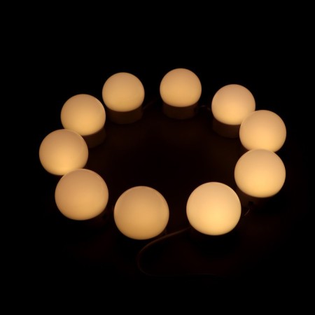 A set of LED lamps for illuminating the mirror, 10pcs, controller, from USB, 3000 - 6500k-1