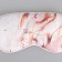 Silk mask for sleeping "marble", 20 x 9 cm, white color