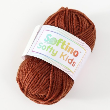 Yarn 100% acrylic "Softy Kids" 90m ± 5m 50 g color Gorky chocolate-1
