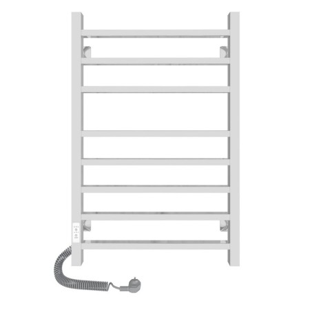 The electric heated towel "Sanprise" Quadro P8, 500x800 mm, left, chrome