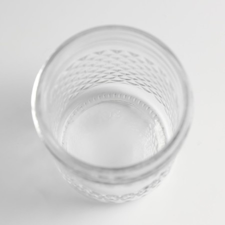 Bank for candles glass with a lid "Romb" transparent 200 ml 7x7x8.5 cm-3