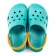 Sabo children, color aquamarine/orange, size 28-29