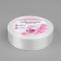 Satin tape, 25 mm × 23 ± 1 m, white color No. 01