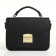 Women's bag on the valve, Textura, small size, black color