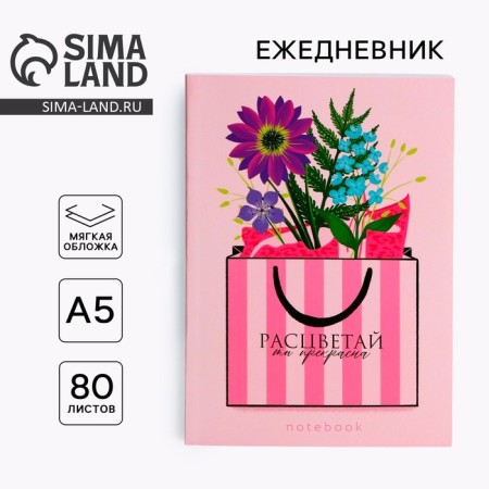Diary in the thin cover A5, 80 liters "Blave"
