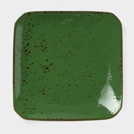 Ceramic square “constellation”, D = 20 cm, green color